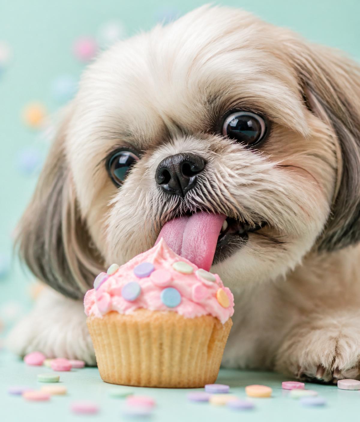 Perrito celebrando su cumpleaños